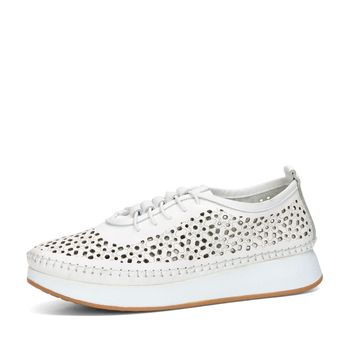 Robel women's leather low shoes - white