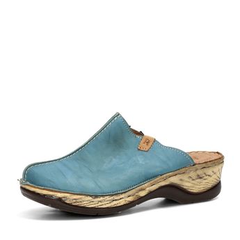 Robel women's leather slippers - blue