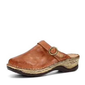 Robel women's leather slippers - brown