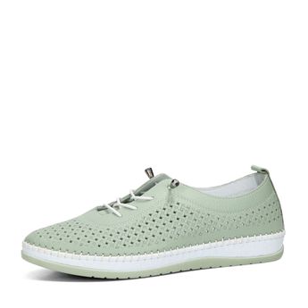 Robel women's leather low shoes - green