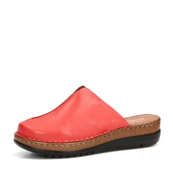 Robel women's leather slippers - red