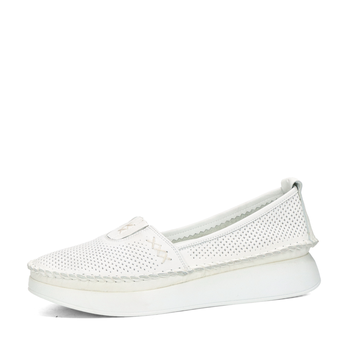 Robel women's leather low shoes - white