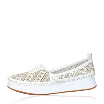 Robel women´s perforated low shoes - white