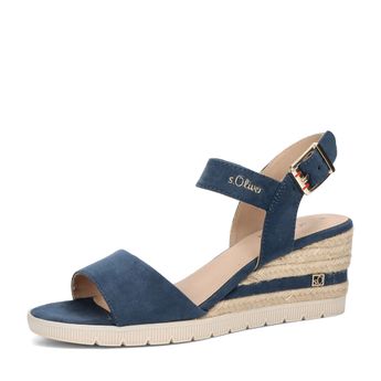 s.Oliver women's stylish sandals - dark blue