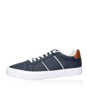 S.Oliver men's comfortable sneaker without lacing - dark blue