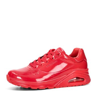 Skechers women's lacquered sneaker - red