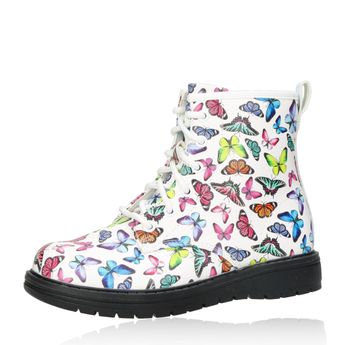 Skechers children's stylish ankle boots - white