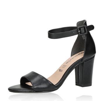 Tamaris women's leather sandals - black