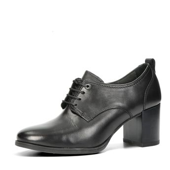 Tamaris women's leather low shoes - black
