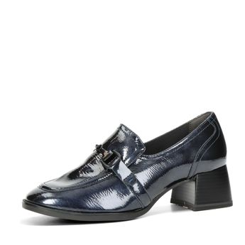 Tamaris women's lacquered low shoes - dark blue