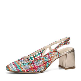 Tamaris women's stylish slingback heels - multi/coloured
