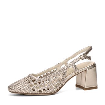 Tamaris women's stylish slingback heels - gold
