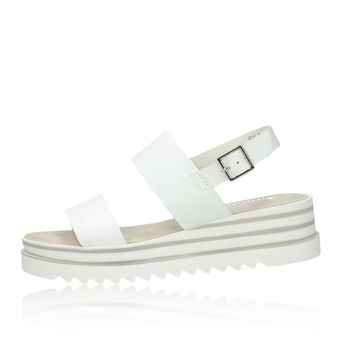 Tamaris women´s stylish platform sandals - white