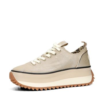 Tamaris women's stylish sneaker on a thick sole - gold