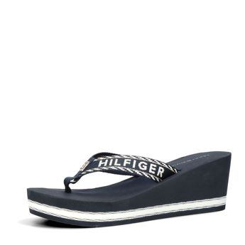 Tommy Hilfiger women's stylish flip flops - dark blue