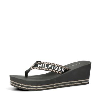 Tommy Hilfiger women's stylish flip flops - black