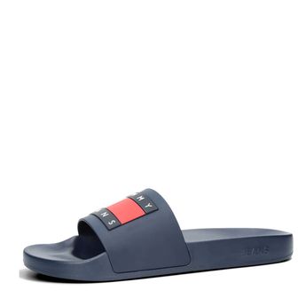 Tommy Hilfiger men's classic slippers - dark blue