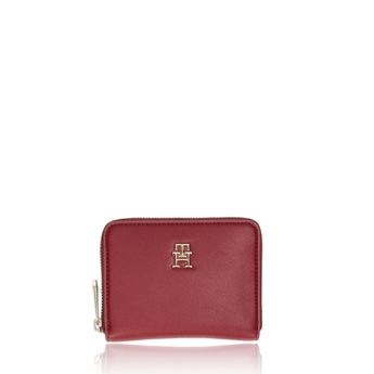 Tommy Hilfiger women's practical wallet with zipper - burgundy