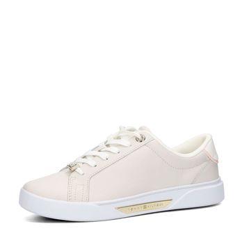 Tommy Hilfiger women's leather sneaker - beige/white