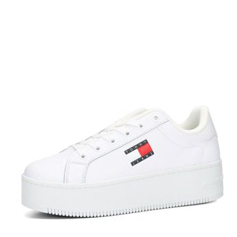 Tommy Hilfiger women's leather sneaker - white