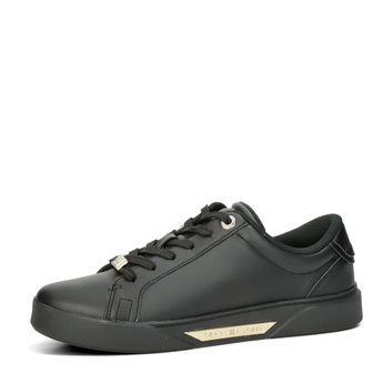 Tommy Hilfiger women's leather sneaker - black