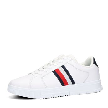 Tommy Hilfiger men's leather sneaker - white