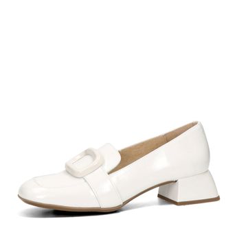 Wonders women's leather low shoes - white