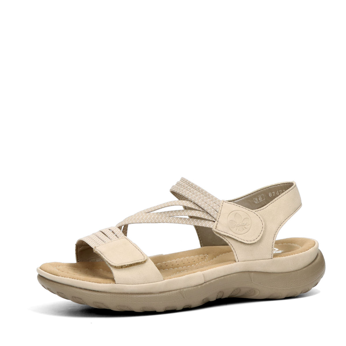 tempo leder junk Rieker women's comfortable sandals - beige | Robel.shoes
