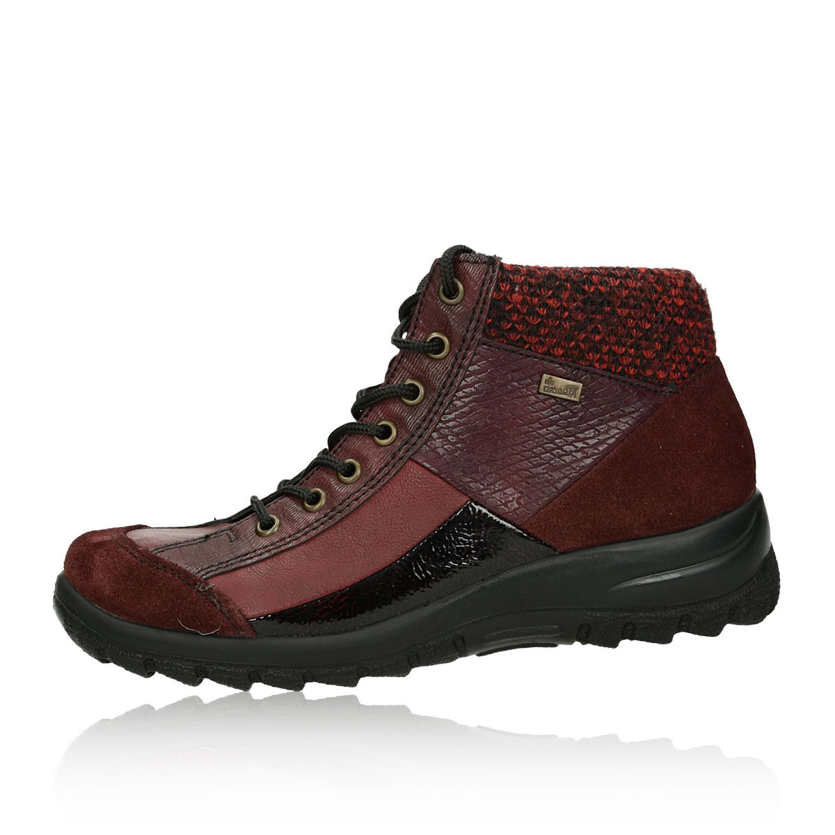 het kan verkoper Vallen Rieker women´s warm lined ankle shoes - burgundy | Robel.shoes